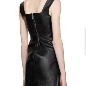 Miaou Vivi Dress Onyx Python Large